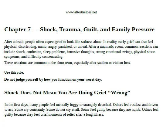 Preview of Shock, Trauma, Guilt, and Family
